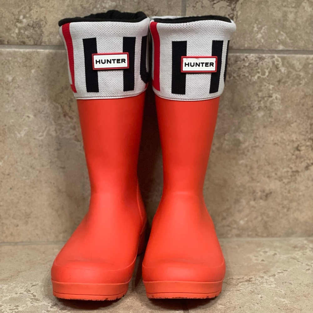 Hunter rain boots like new